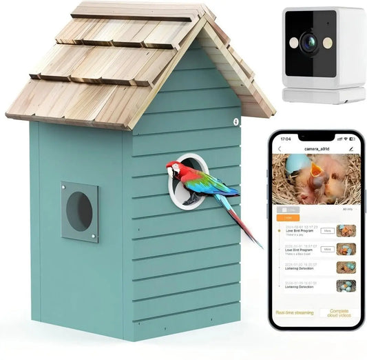 Real-time observation of nest construction 5 million pixel Outdoor Birdhouse camera DIY birdhouse nest box with camera