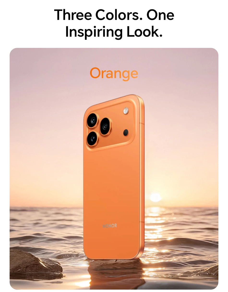 Smartphone HONOR 600 Pro 5G (Versão UE) 6.57" AMOLED - Snapdragon 8 Elite | Câmara 200MP AI, Bateria 6400mAh & 80W Super Charge
