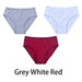 Gray White Red