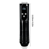 Máquina de tatuaje inalámbrica con motor de 4 mm y LED, 4 velocidades ajustables, ideal para principiantes. Suministros para tatuajes. 
