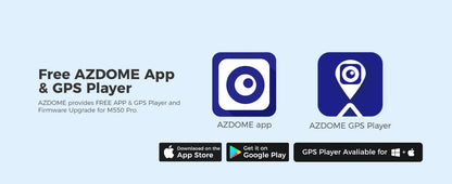 AZDOME M550 Pro 5.8Ghz WiFi 3 Channel Dash Cam 4K+1080P Built-in GPS 3.19" IPS Screen Car DVR IR Night Vision 24H Parking Mode