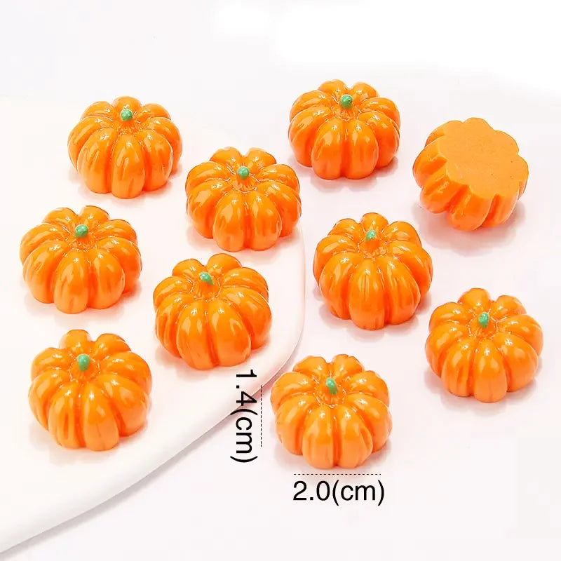 5/10 Pieces Mini Resin Pumpkin Miniatures, DIY Micro Landscaping Model Accessories, Terrarium Crafts Decoration Ornaments