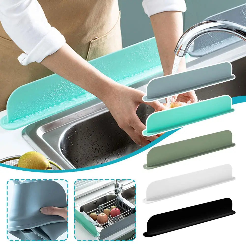 Placa de retenção de água de silicone para cozinha, pia doméstica, retenção de água, antibacteriana, à prova de lavar louça, bacia i3o7