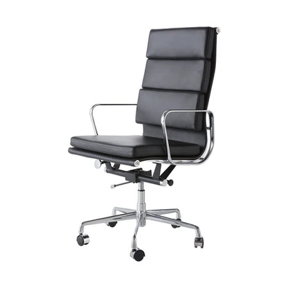 High Low Back Leather Furniture Genuine Leather Office Chair Alloy Base Black White Brown Furniture Sets WRXYH 