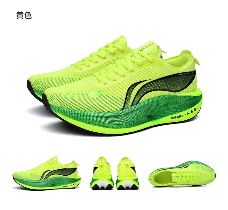 Marathon Cushion Carbon Plate Sports Running Shoes Men Breathable Lightweight Women Comfortable Nonskid Speciality Sneakers 45