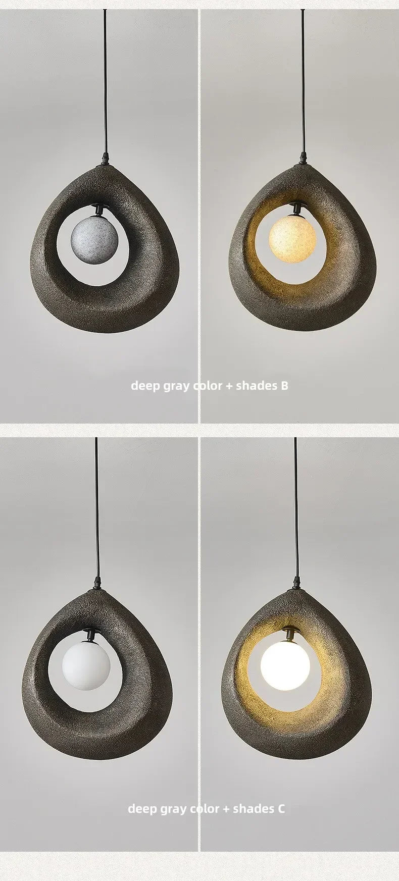 Lámpara colgante japonesa Wabi Sabi, lámpara de techo nórdica para comedor, decoración del hogar, mesa de bar, isla de cocina, lámpara colgante creativa