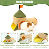 New Little Pet Hiding Place Hamster Guinea Pig Toy House Landscaping Small House Little Pet Tunnel House Little Pet Products