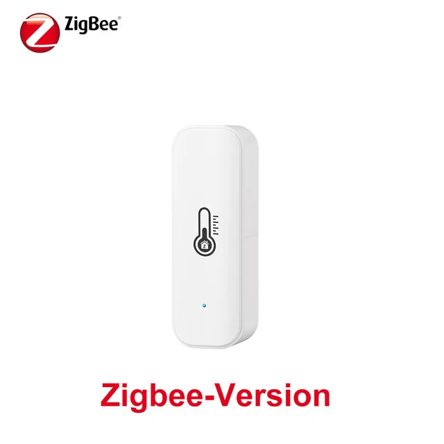 Sensor de temperatura y humedad Tuya Smart WiFi ZigBee, termómetro e higrómetro para interiores, compatible con Alexa y Google Home. 