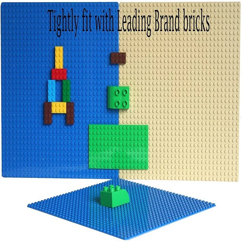 Placa base de 32 x 32, 16 x 32, 16 x 16 puntos, bloques de construcción, placa base de plástico para bricolaje, accesorios de ladrillo clásicos, juguete para niños