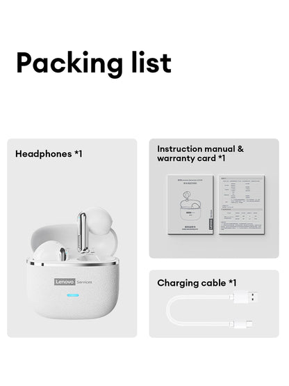 Original Lenovo LE230 New Bluetooth Earphones Wireless Headset TWS Touch Control Earbuds Hifi Headphone Waterproof Mic Earbuds