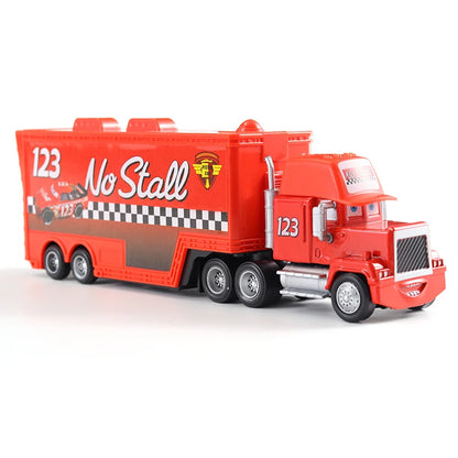 Disney Pixar Cars 2 3 Juguetes Rayo McQueen Camión Jackson Storm Tío Mack 1:55 Camión de fundición Modelo de remolque Niño niños Regalo