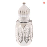 Mini Glass Roll on Bottle Hot Stamped Silver Rollerbal Essential Oil Container Blending Perfume Bottle Empty Essential OilBottle