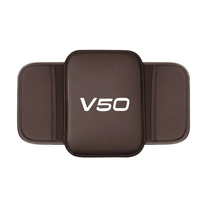 Leather Car Armrest Box Pad Central Arm Rest Storage Pocket Protective Cover For Volvo V50 Car Accessories Interior Supplies