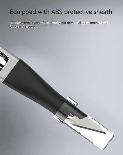 Cuchillo para trinchar con mango de aluminio en forma de bolígrafo, incluye 5 hojas con diseño de herradura que puedes reemplazar tú mismo.