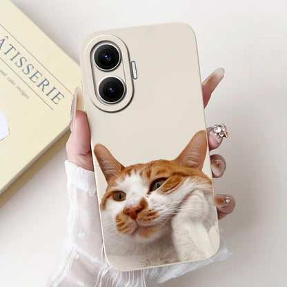 For Xiaomi Poco F7 Phone Cover For Redmi Turbo 4 Pro 5G Case Silicone Cute Cartoon Fashion Luxury Love Shockproof Bumper Funda