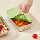 WORTHBUY 304 Stainless Steel Lunch Box With Lid Portable Fruit Salad Food Container Stackable Leak Proof Bento Box For Student