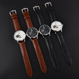 Orient Sun & Moon Semi Skeleton Automatic Watch Men's White Dial Black Leather Strap Sapphire Crystal 50M Water-Resistant Dress Watch
