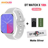 DT Watch 10 Smartwatch DT Watch X AMOLED 46mm Screen Video Play Local Music 4GB NFC ChatGPT Compass Smartwatch For Apple Android
