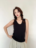 Plus size L to 6XL Modal Women's tank Tops U-Neck Summer Thin sleeveless Bottomed Top Loose Tee Tops  vest comfort homewear
