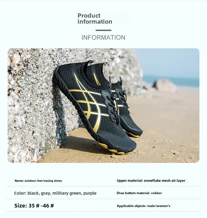 New Men's Hiking Sport Shoes Deep Squat Fitness Shoes Fishing Swimming Wading Shoes Surfing Diving Beach Five-Finger Shoes