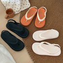 Summer Women Sandals Solid Color Platform Waterproof Outdoor Beach Slippers Ladies Flip Flops 