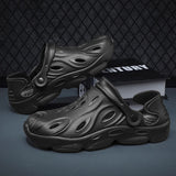 Sandalias transpirables de verano 2024 para hombre, de talla grande, para exteriores, antideslizantes, para playa, de material EVA, sin respaldo 