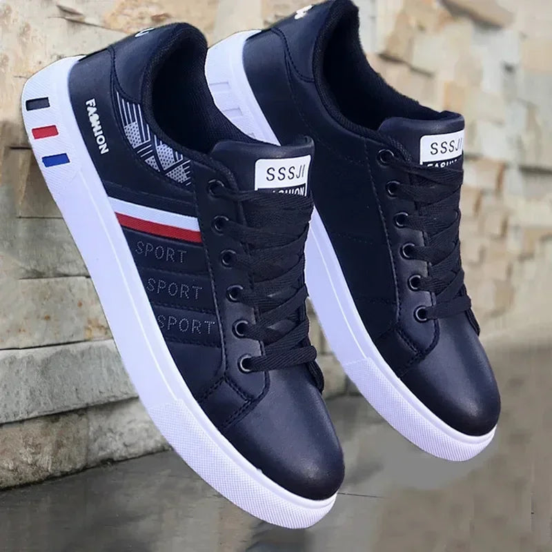 Zapatillas blancas ligeras para hombre, zapatos de lujo, zapatillas transpirables, casuales, originales 