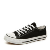 Korean Style Men's Low-cut Lace-up Sneakers Casual Canvas Shoes Fashion Student Parent-child Shoes 