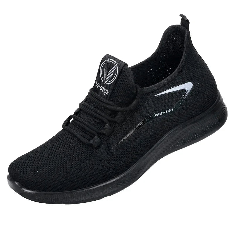 Sapato esportivo masculino casual flyweave, sapatos de malha respirável, moda versátil, primavera