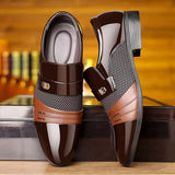 Shiny Pointed Toe Business Shoes, Men's Uniform Shoe, Fashion Office Shoes, Christmas and Birthday Gift 