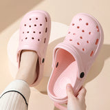 Sapatos e Chinelos de Verão Dongdong para Homens e Mulheres, Interior, Casa, Anti Slip, Casa, Vestuário Externo, Baotou, Bonito, Novo, 2022