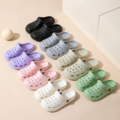 Sapatos e Chinelos de Verão Dongdong para Homens e Mulheres, Interior, Casa, Anti Slip, Casa, Vestuário Externo, Baotou, Bonito, Novo, 2022