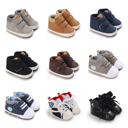 High-help dirty-resistant sports shoes, simple non-slip shoes for newborn boys, new spring and autumn 