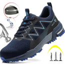 Zapatos de seguridad para hombre, zapatillas antipinchazos, botas de trabajo transpirables, zapatos cómodos, botas de seguridad para hombre, moda 