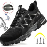 Men's Safety Shoes Toe, Puncture-Proof Sneakers, Breathable Work Boots, Comfortable Shoes, Men's Safety Boots, Fashion 