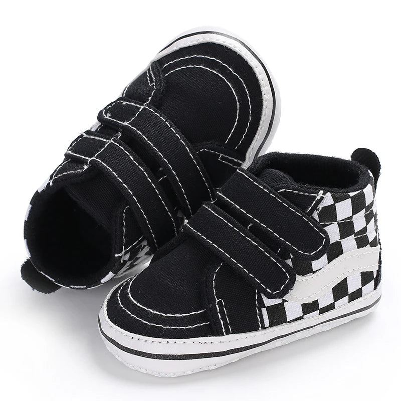 Newborn Baby Canvas Shoes Anti-slip Soft Baby Boy Girl Sneakers Casual Multi-Color Toddler First Walkers Crib Shoes