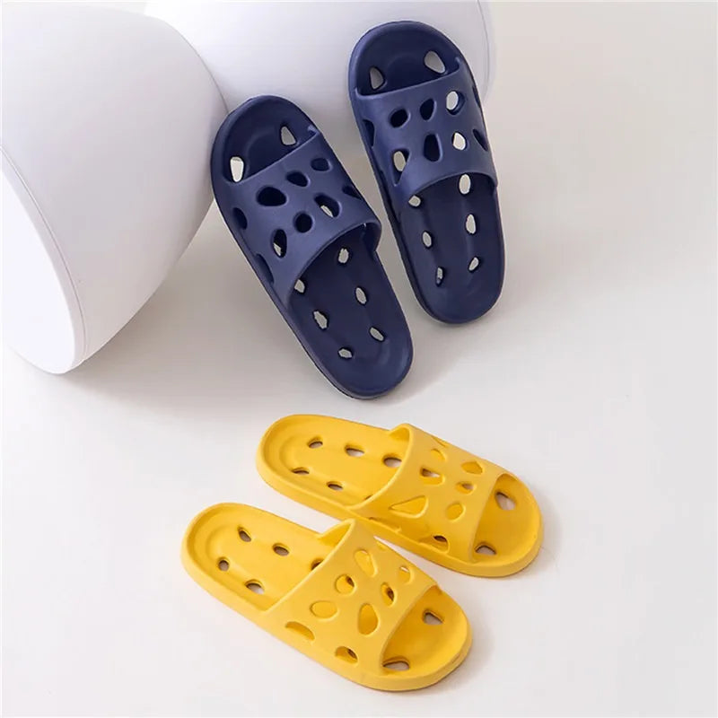 Summer Fashion Slippers Women's Shoes Cloud Slippers For Men Home Flat Sandals Massage Flip Flops Couples Bathroom Indoor Slides
