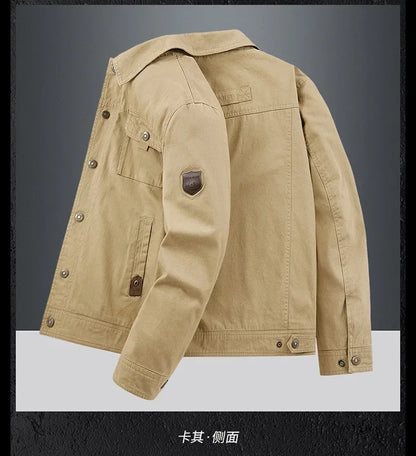 Spring Autumn Jacket Men Cotton Windbreaker Bomber Coat Military Men's Tactics Jackets Man Cargo Casual Jacket Mens Clothes 2024