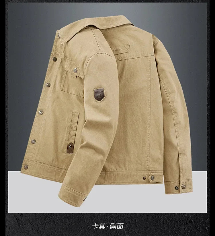 Spring Autumn Jacket Men Cotton Windbreaker Bomber Coat Military Men's Tactics Jackets Man Cargo Casual Jacket Mens Clothes New