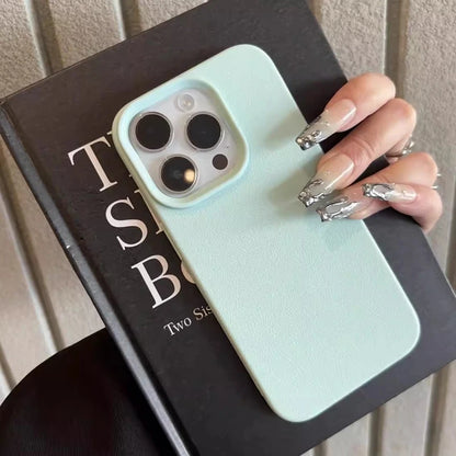 Soft Candy Color Lichee Pattern Silicone Phone Case For iPhone 11 12 13 14 15 16 ProMax Plus 16E X XS XR Shockproof Bumper Cover