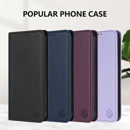 Wallet Skin friendly Magnetic Card Slot Flip Leather Case For Xiaomi 14T 13T 11T Poco X6 C65 C75 Redmi 14C 13C 13 12C 10C 9A 9C
