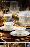 Gold Luxury Home Dinnerware Sets Gift Wedding Guests Party Kitchen Tableware Ceramic Christmas Tableware Dinner Sets