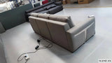 MINGDIBAO Electric Convertible Sofa Bed Italian Genuine Leather Sleeper Couch Multifunction Folding Sofas Beds for Cinema Room
