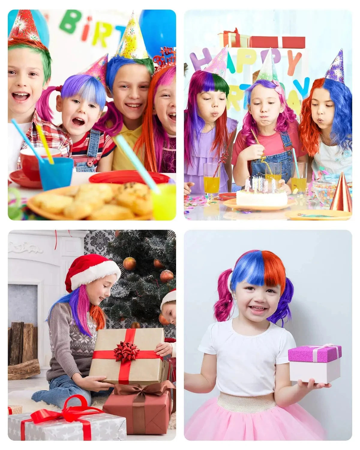 Juego de 10 peines para teñir el cabello multicolor para niños, kits de maquillaje de moda, peines desechables para teñir el cabello, juguetes para niñas, pintura para el cabello