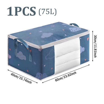Big Capacity Storage Bag 4/2/1PCS Quilt Clothes Moisture Dust Proof Proof Organizer Duvet Blanket Sorting Bags Luggage Bag