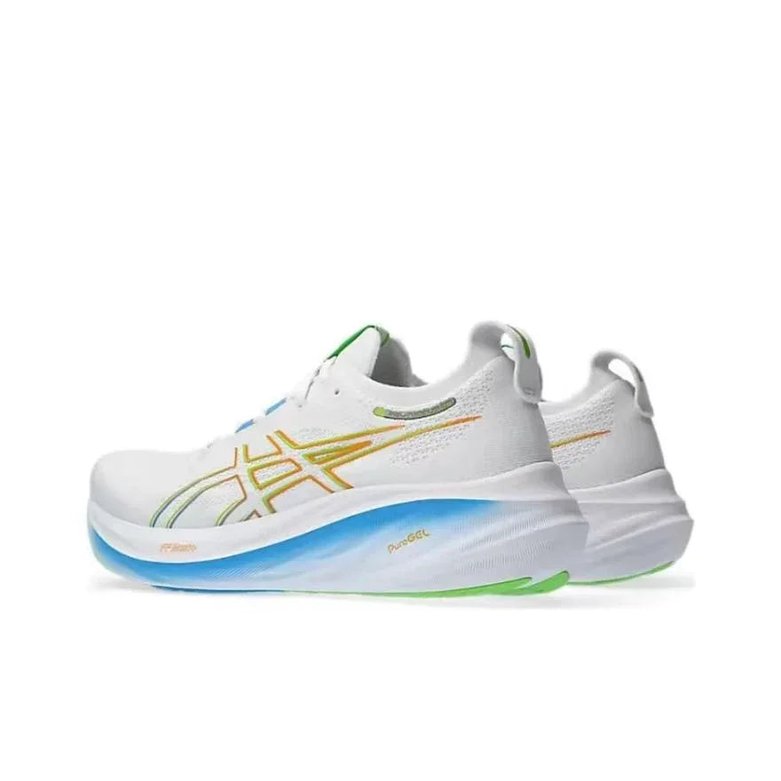 Zapatillas de running originales Asics Nimbus 26 para hombre, de caña baja, con amortiguación, para exteriores, antideslizantes y transpirables.