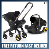 Cochecito de bebé compacto 4 en 1, asiento de coche, cochecito ligero 3 en 1, sistema de viaje todo en uno para recién nacidos, cochecito Doona