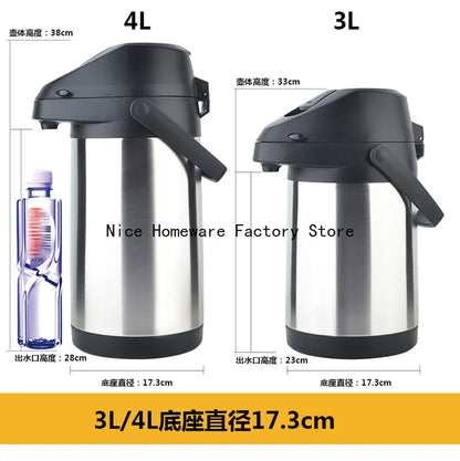 Stainless steel hot water bottle thermos vacuum insulation warm pot Inox Coffee Carafe Thermal Termo para mate carrafa termica