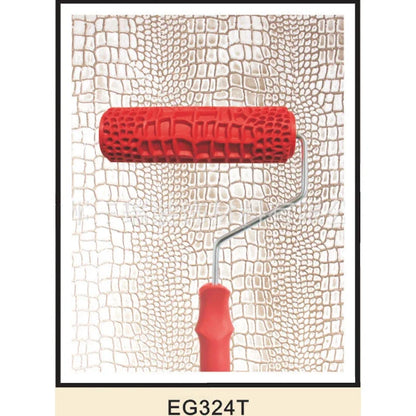 Decorative Paint Roller Pattern Embossed Texture Painting Tools for Wall Rubber Airless Pintura Machine Household Brush EG321T