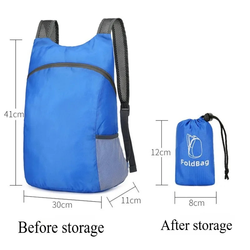 Hiking Backpack, Water-repellent Backpack Camping Backpack for Men and Women, Foldable Backpacks with Adjustable Straps